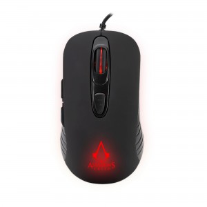 Assassins Creed - Gaming mouse 3600 DPI - Red LED - Blac