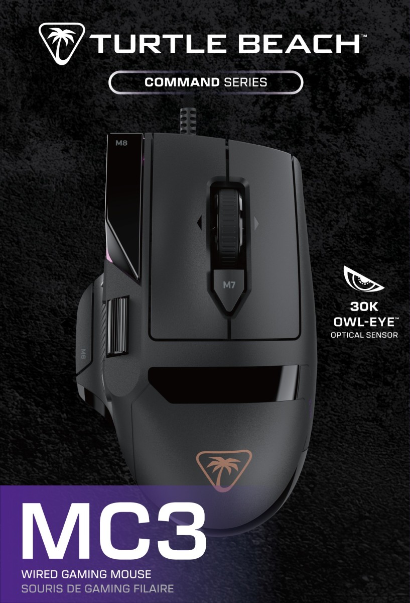 Turtle Command Thing Turtle Beach Command MC3 Wired Mouse Black | PAN Vision