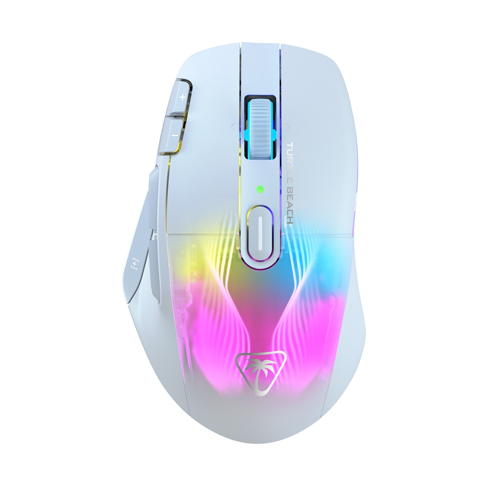 Roccat Kone XP - gamingmuis met 3D-verlichting en optische sensor van 19.000 DPI, kristal 4D-muiswiel, functionaliteit met meerdere knoppen en AIMO RGB-verlichting, zwart