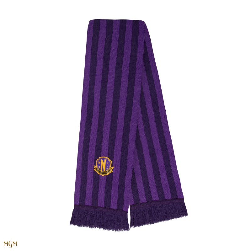 Wednesday scarf Nevermore Academy Purple