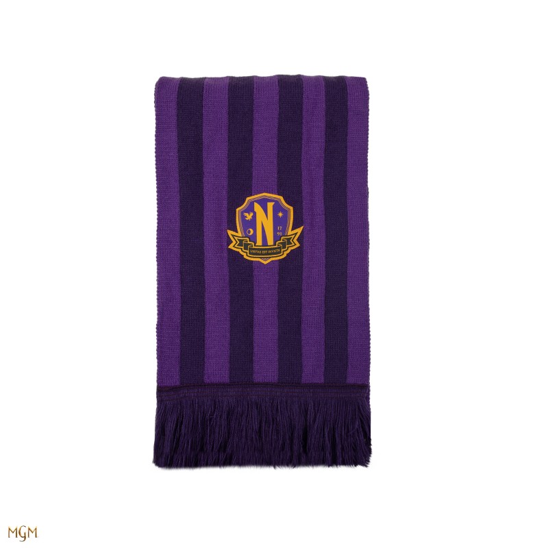 Wednesday scarf Nevermore Academy Purple