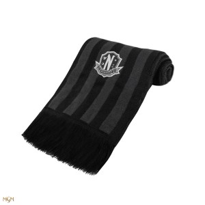 Wednesday scarf Nevermore Academy Black