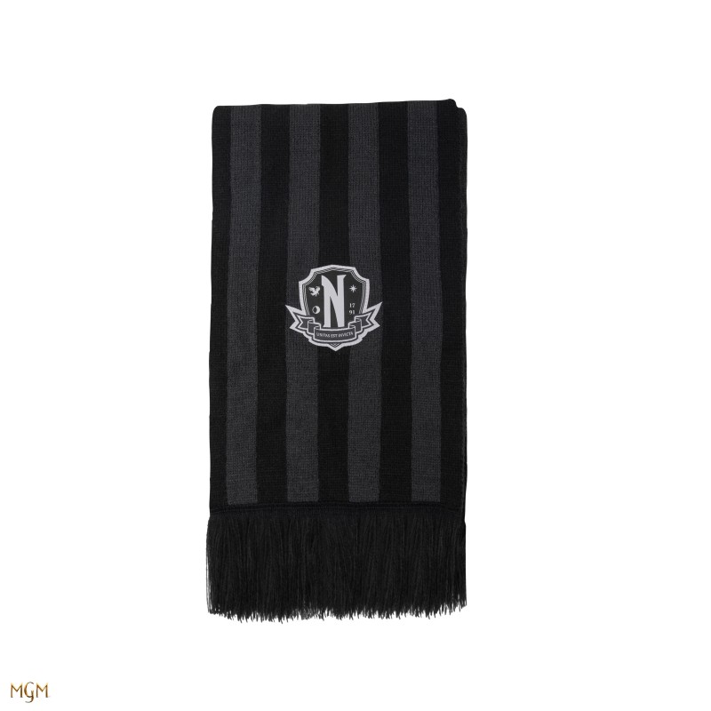 Wednesday scarf Nevermore Academy Black
