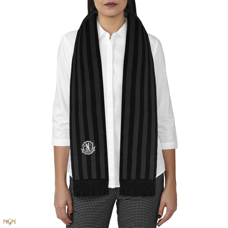 Wednesday scarf Nevermore Academy Black
