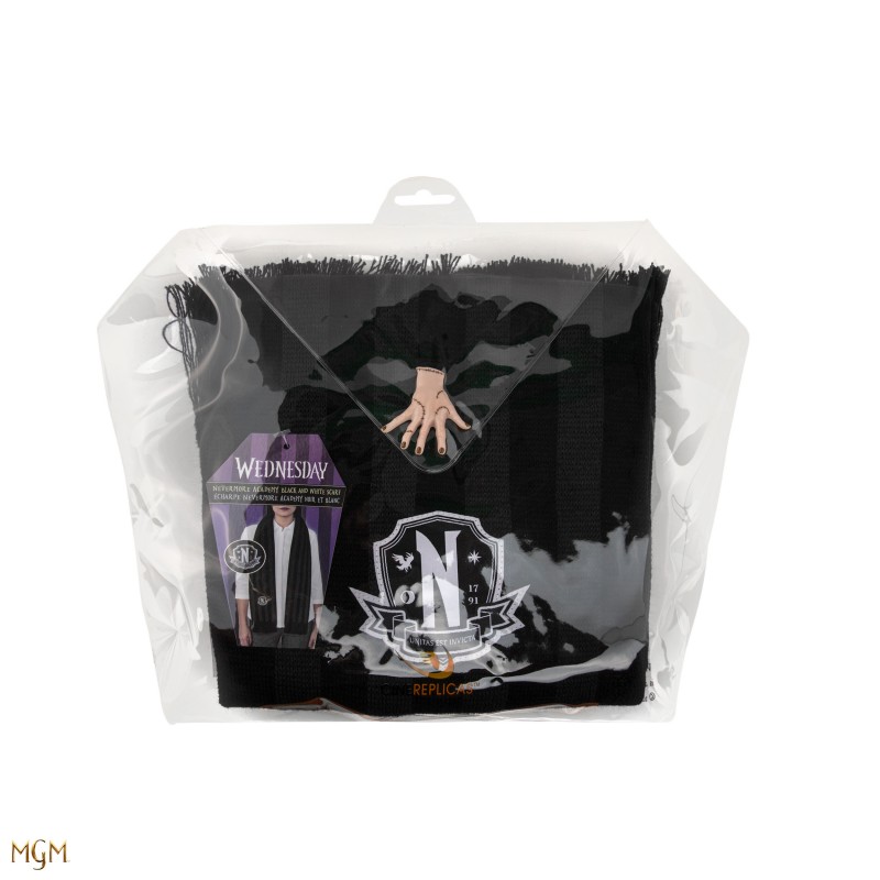 Wednesday scarf Nevermore Academy Black