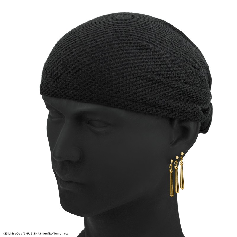 One Piecs Zoro Bandana and earing set