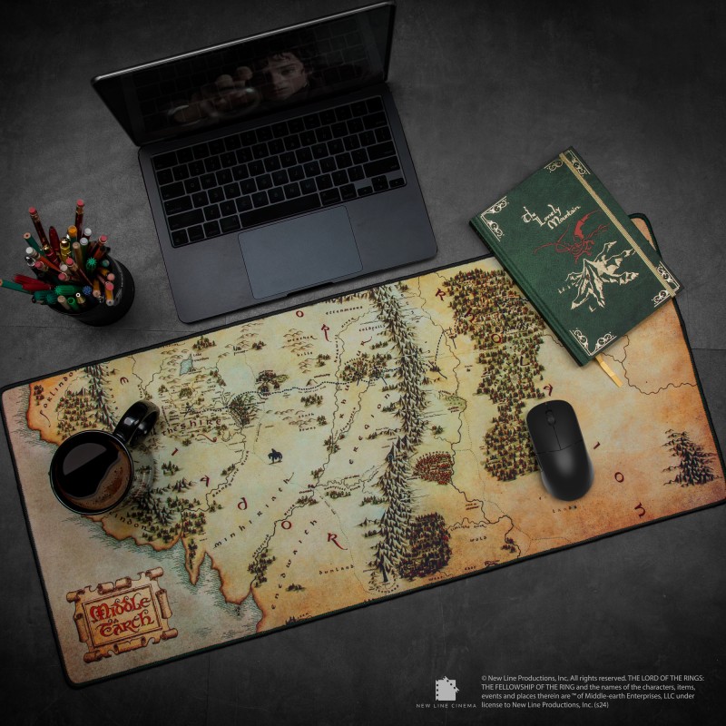LOTR Middle Earth Map Deskmat
