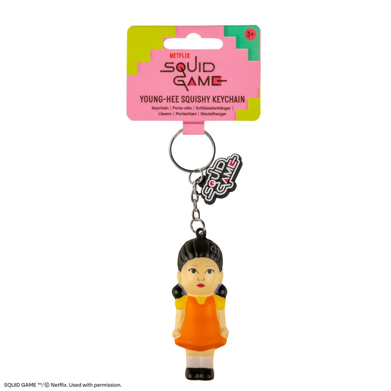 Squid Game Squishy Keychain Young-hee