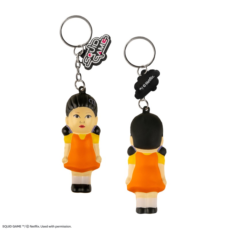 Squid Game Squishy Keychain Young-hee