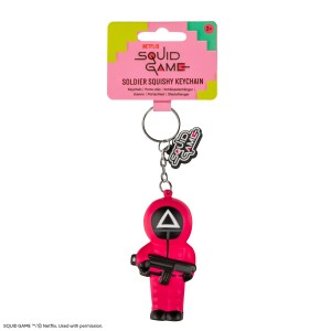 Squid Game Squishy Keychain Soldier
