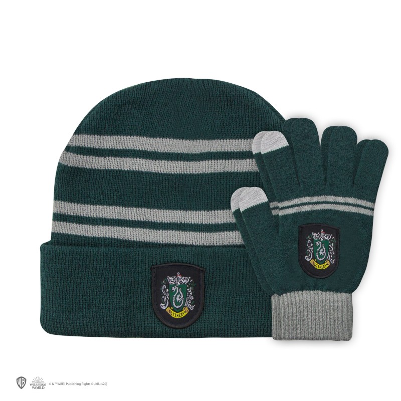 HP Beanie/Gloves Slytherin Adult set EU