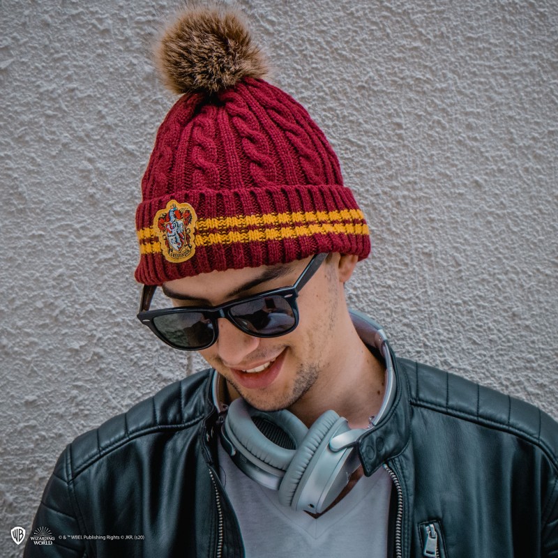 HP Beanie Pompom Gryffindor