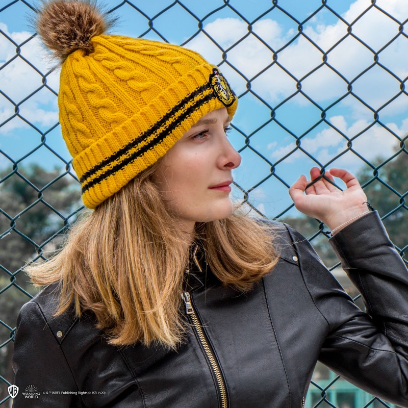 HP Beanie Pompom Hufflepuff