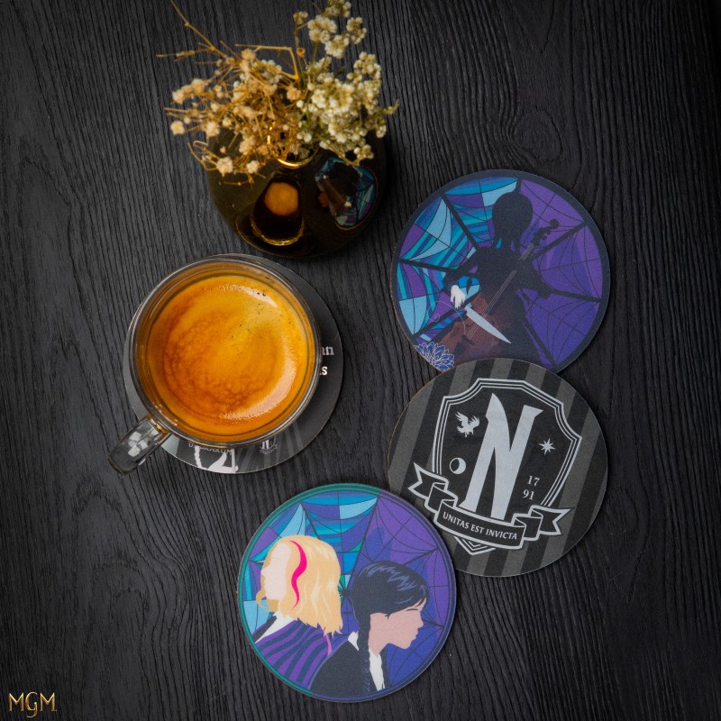 Coasters Set of 4 Wednesday