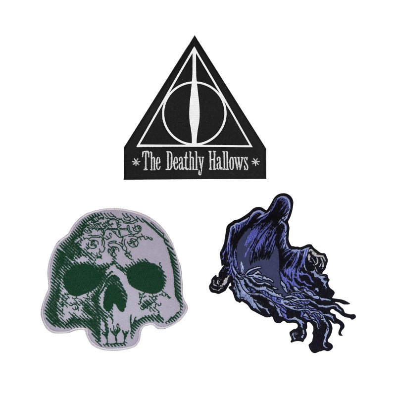 HP Crest patch deluxe deathly hallows set of 3