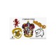 HP Entry Robe, Necktie &amp; Tattoos Gryffindor Small - EU