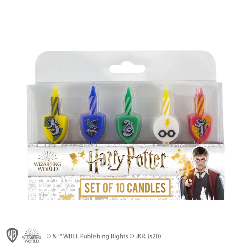 HP Candles Set of 10 birthday HP logo