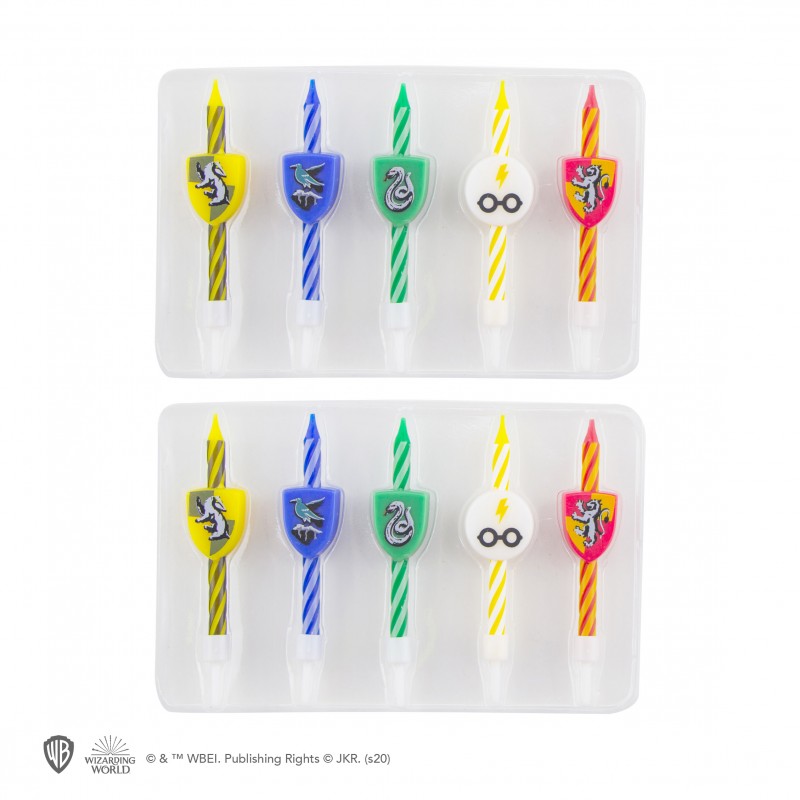 HP Candles Set of 10 birthday HP logo