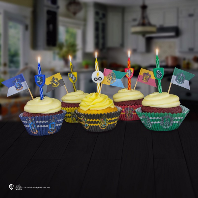 HP Candles Set of 10 birthday HP logo