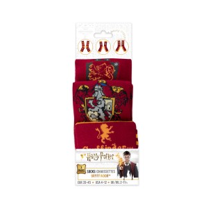 Harry Potter Socks Set of 3 Gryffindor - ADULT (35-45) EU