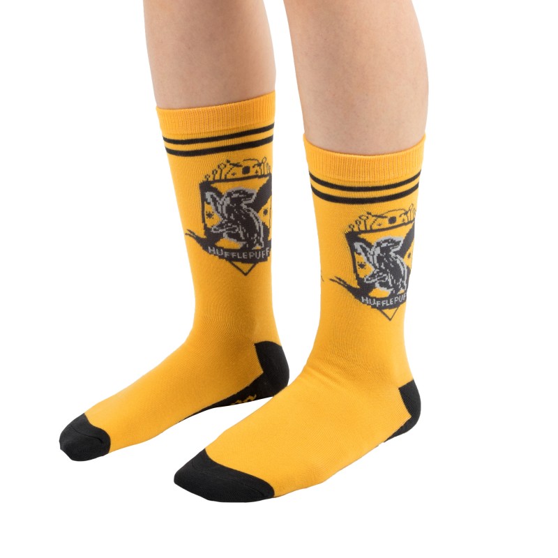 Harry Potter Socks Set of 3 Hufflepuff ADULT (35-45)