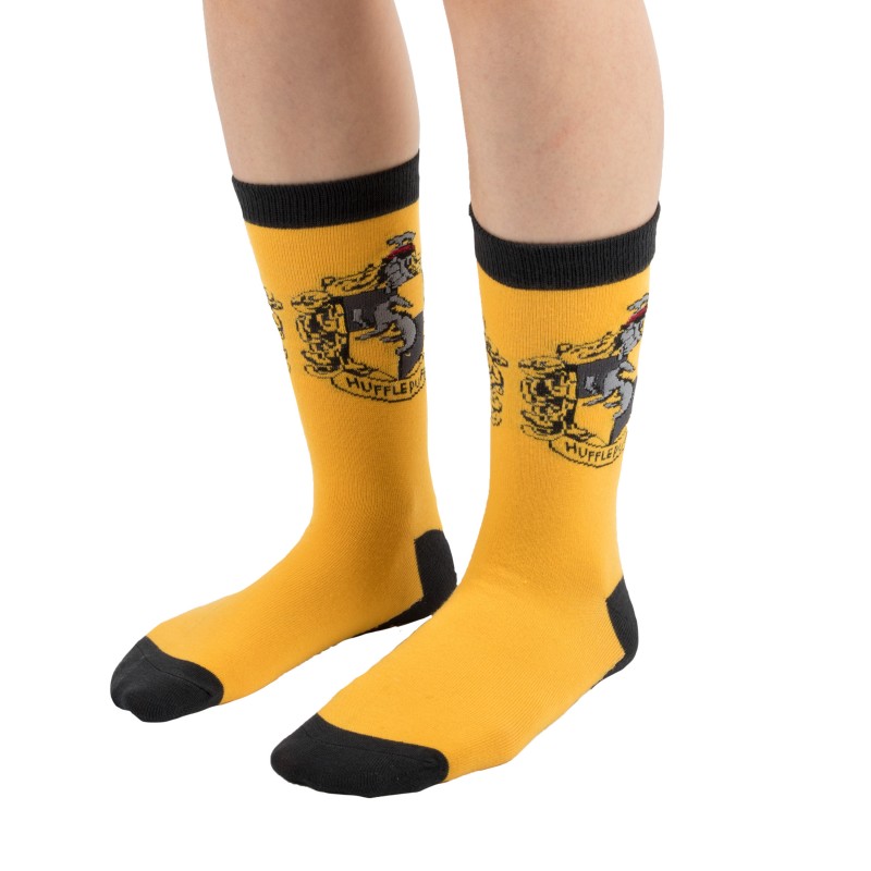 Harry Potter Socks Set of 3 Hufflepuff ADULT (35-45)