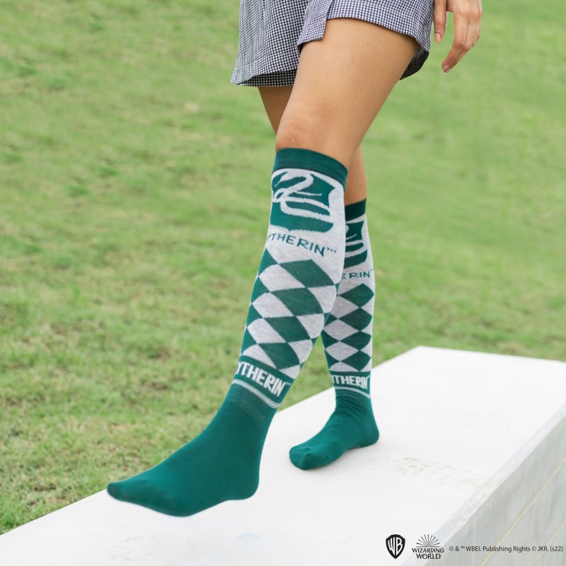 HP Socks Set of 3 - Knee High Slytherin