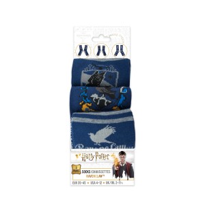 Harry Potter Socks Set of 3 Ravenclaw ADULT (35-45)