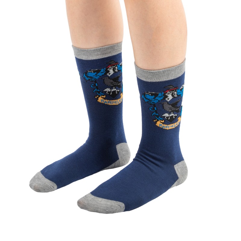 Harry Potter Socks Set of 3 Ravenclaw ADULT (35-45)