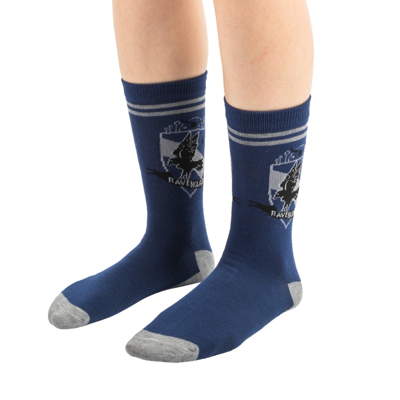 Harry Potter Socks Set of 3 Ravenclaw ADULT (35-45)