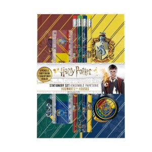 HP Stationery Set - Hogwarts houses