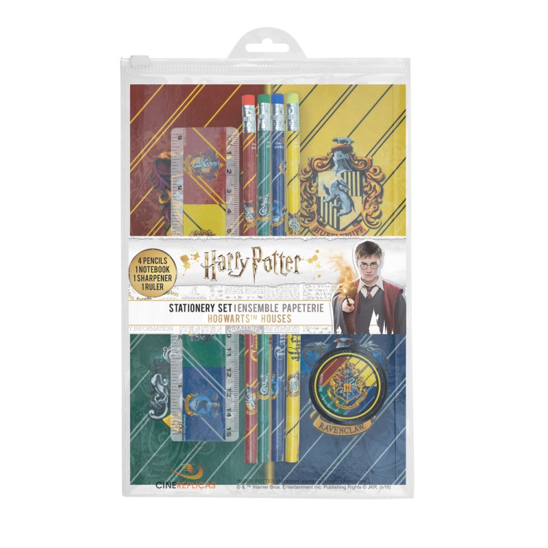 HP Stationery Set - Hogwarts houses