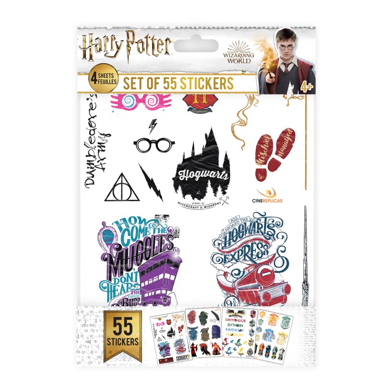Harry Potter Stickers, Set of 55 stickers