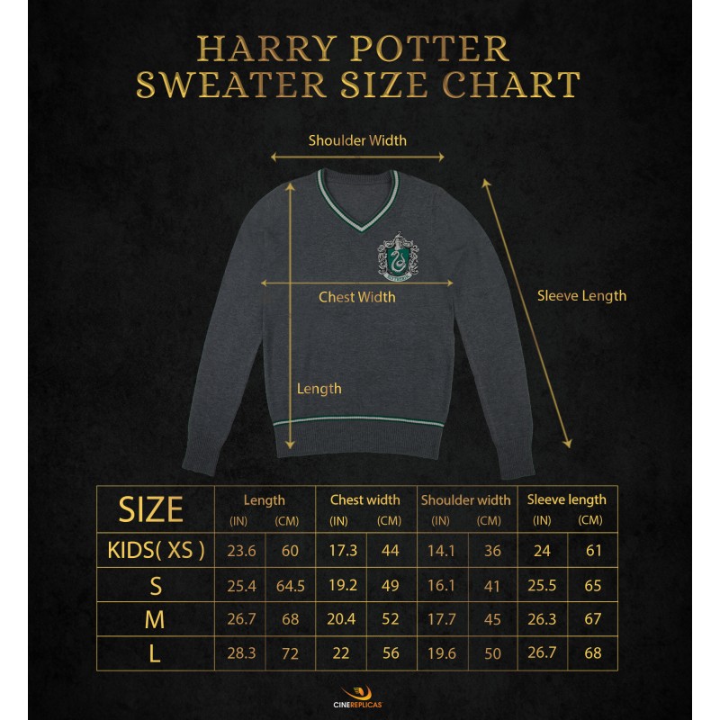 Harry Potter Sweater Slytherin MEDIUM