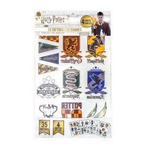 HP Tattoos Set of 35 Temporary Tatoos