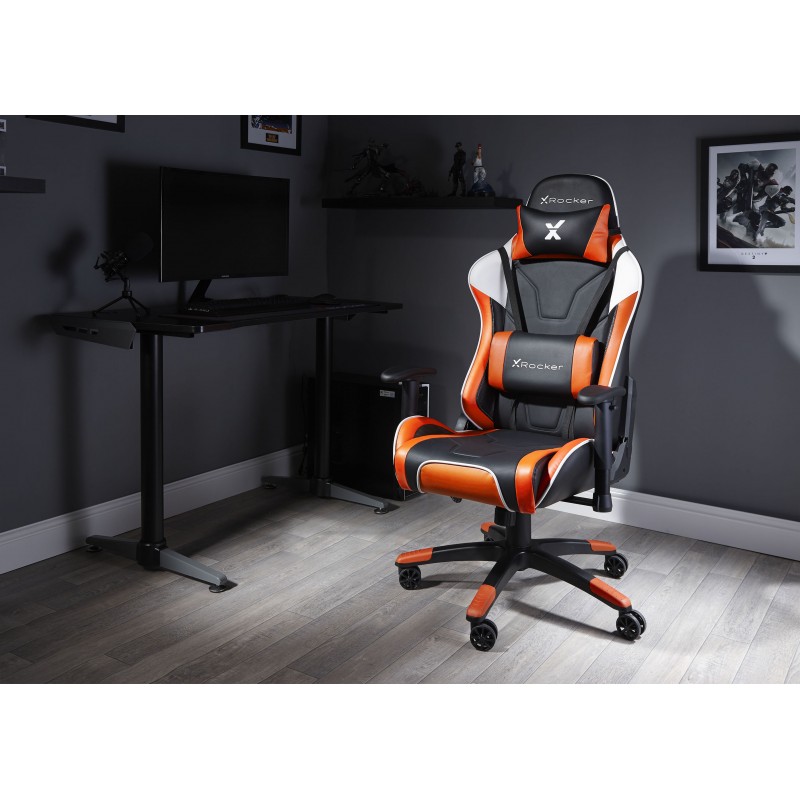 X Rocker ORANGE Agility Sport Esport Gaming Chair