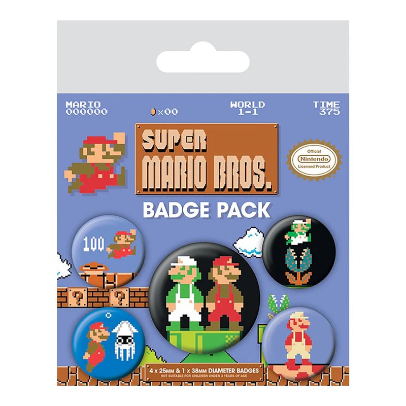 Badge Pack Super Mario Bros