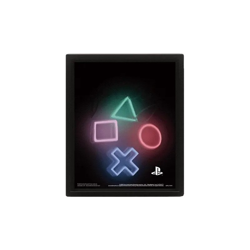 Wall Art - Playstation (Play) 3D Framed 20x26