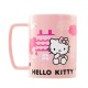 Fuzzy Mug - Hello Kitty (Pink Bow Face Icon)