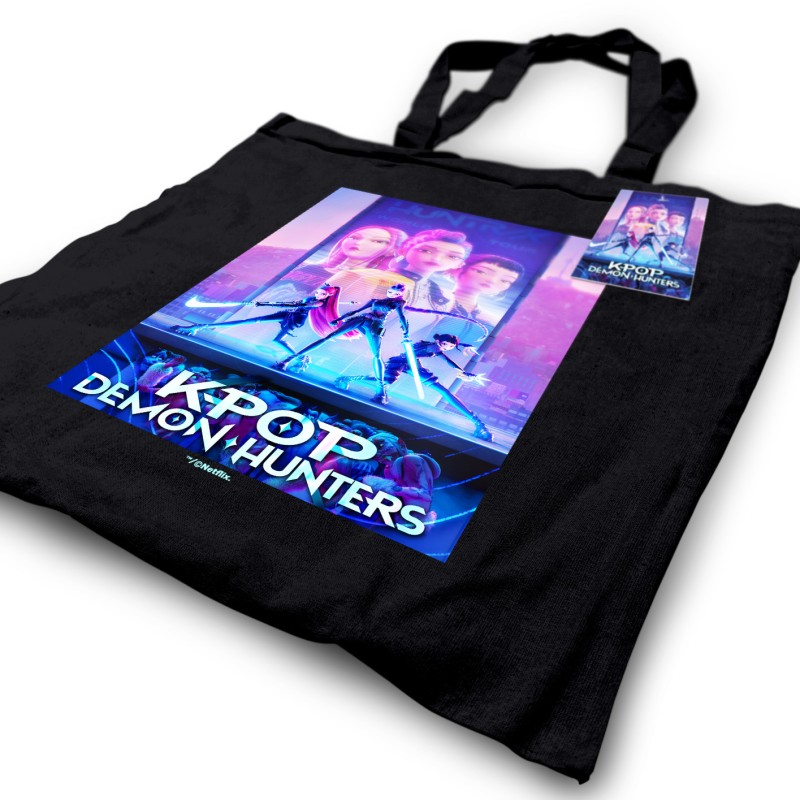 Tote Bag K-Pop Demon Hunters (Key Art) Black