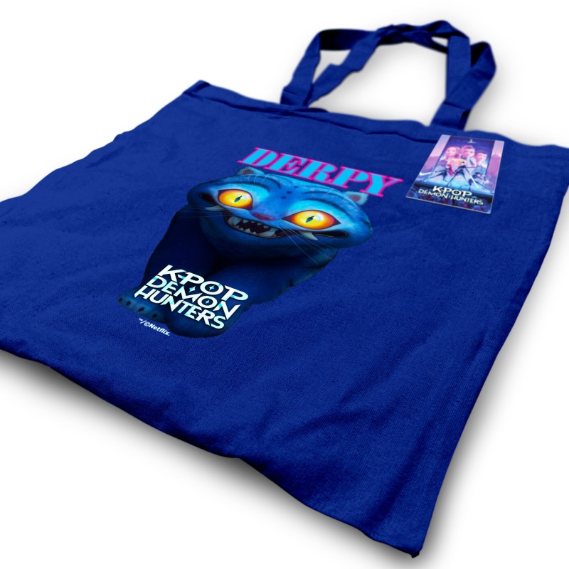 Tote Bag K-Pop Demon Hunters (Derpy) Navy Blue