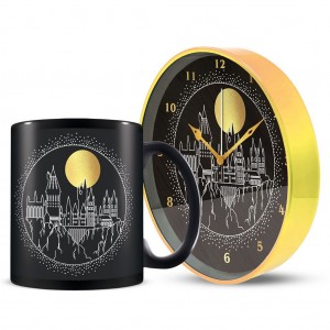 Harry Potter (Golden Moon) Morning Set (Mug &amp; Desk Clock)