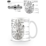 MUG STAR WARS (MILLENNIUM FALCON SKETCH)