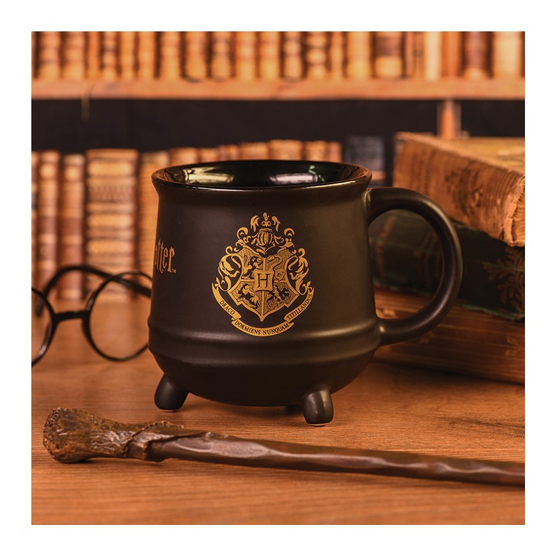 Ceramic Cauldron Mug Harry Potter Hogwarts Crest EU