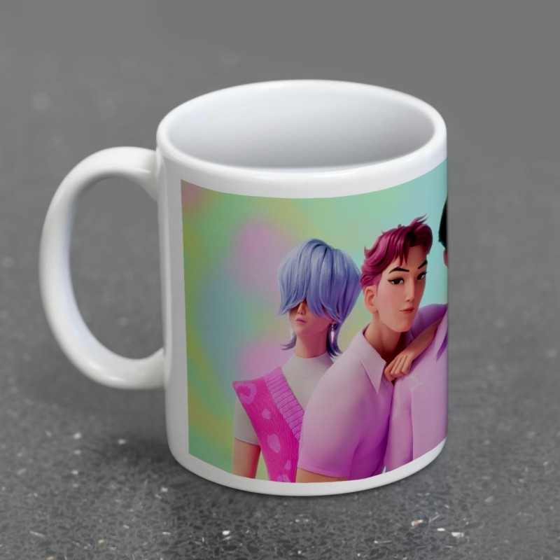 Mug K-Pop Demon Hunters (Saja Boys) White Pod