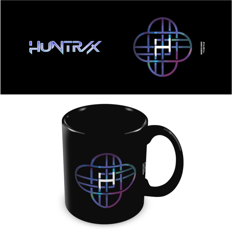 Mug K-Pop Demon Hunters (Huntrix Logo) Black Pod