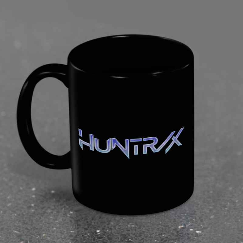 Mug K-Pop Demon Hunters (Huntrix Logo) Black Pod