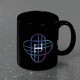 Mug K-Pop Demon Hunters (Huntrix Logo) Black Pod