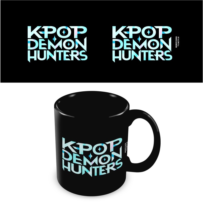 Mug K-Pop Demon Hunters (K-Pop Logo) Black Pod