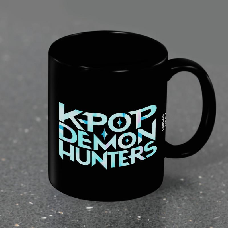 Mug K-Pop Demon Hunters (K-Pop Logo) Black Pod